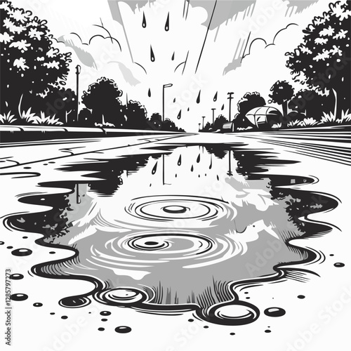 puddle rain
