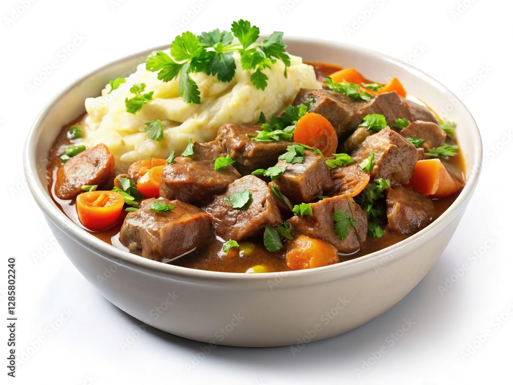 Savory Irish Stew Topped with Creamy Mashed Potatoes Savory Irish Stew Topped with Creamy Mashed Potatoes