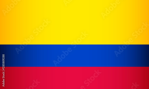 National Flag of the Republic of Colombia. Vector element