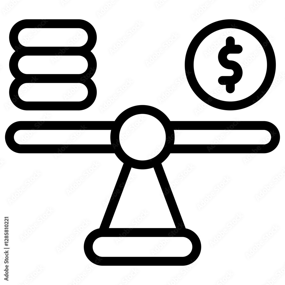 Obraz premium Scales Icon