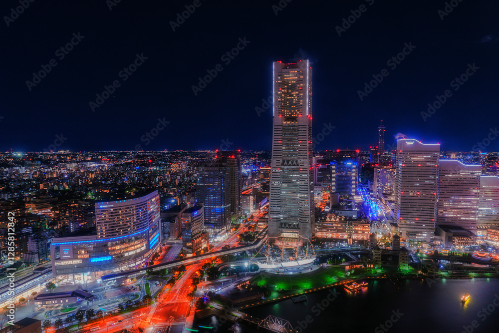 Naklejka premium 横浜夜景