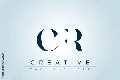 CFR abstract letter logo design. This logo is designed by three abstract letters. 