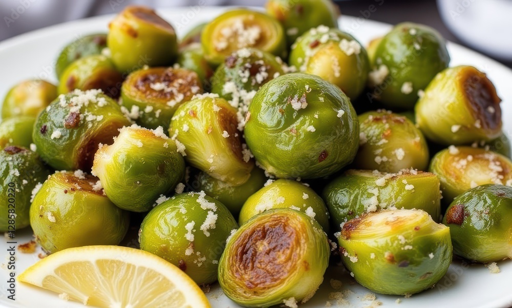 Delicious roasted Brussels sprouts dish Delicious roasted Brussels sprouts dish