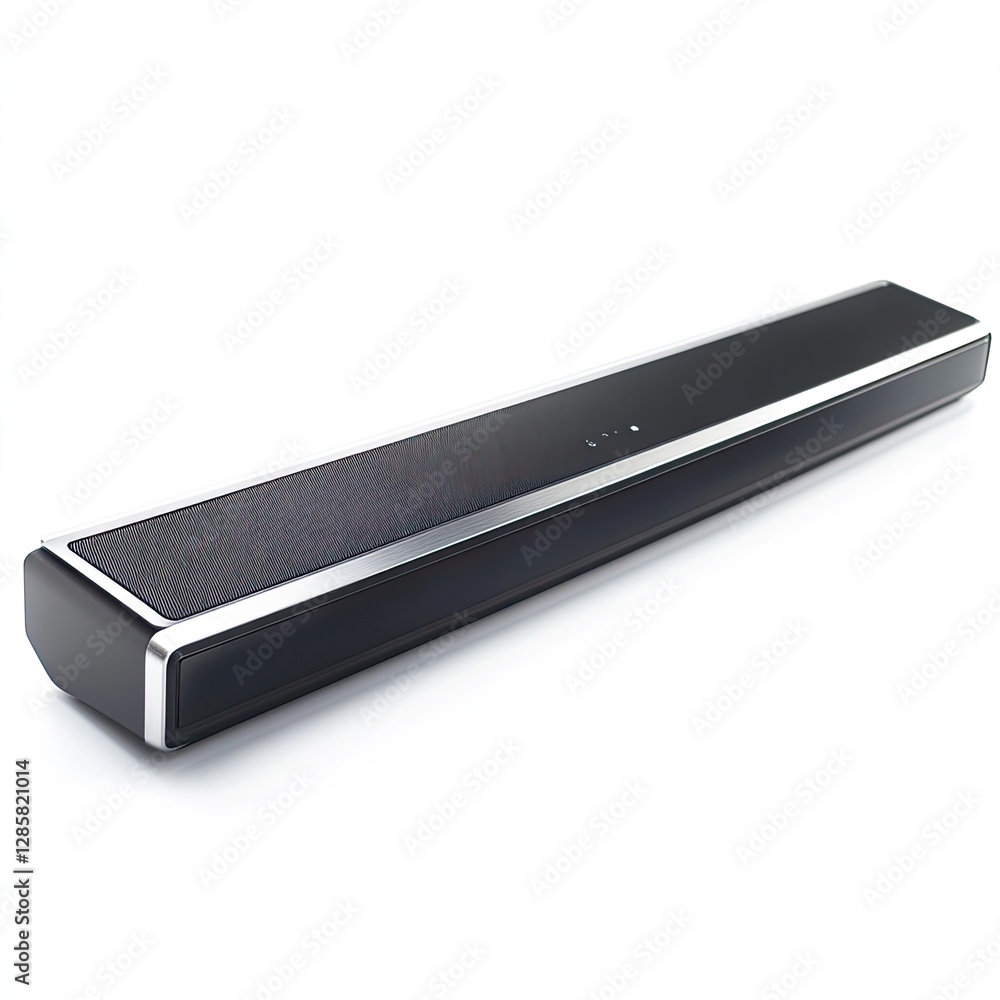 Sharp Picture of a Photo Soundbar, Isolated on a White Background Sharp Picture of a Photo Soundbar, Isolated on a White Background