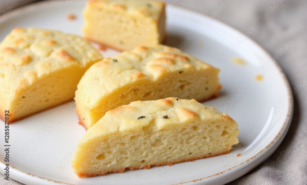 Delicious homemade cheese bread slices Delicious homemade cheese bread slices