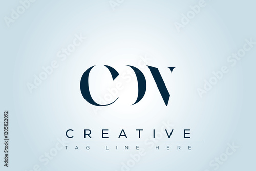 CDN abstract letter logo design. This logo is designed by three abstract letters. 