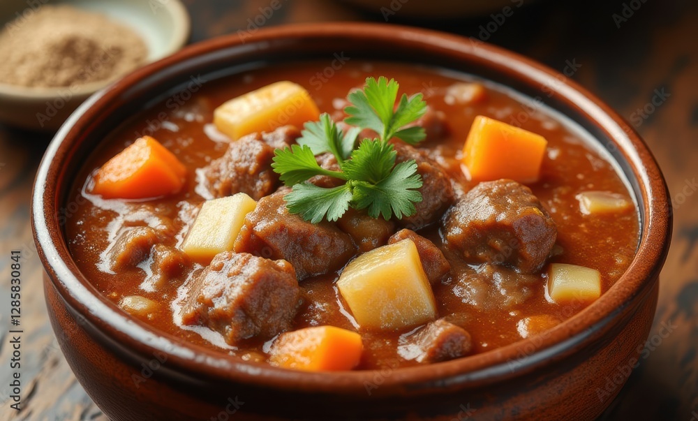 Hearty meat stew with vegetables Hearty meat stew with vegetables