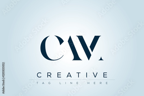 CAM abstract letter logo design. This logo is designed by three abstract letters. 