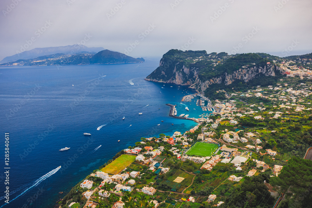 Coast of the Capri Island, Italy, Europe. Landscape of Capri Coast of the Capri Island, Italy, Europe. Landscape of Capri