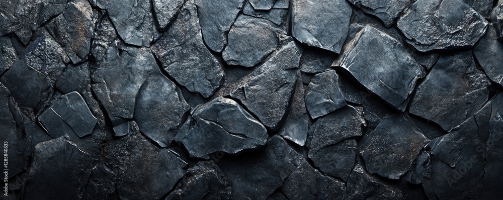 Fototapeta premium Solid dark-colored stone texture.