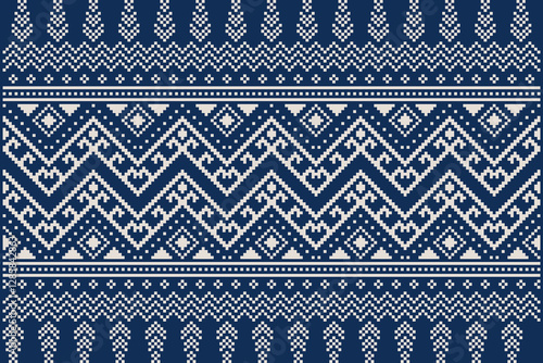 Knitting seamless patterns. Abstract geometric pattern design for wrapping paper, fabric pattern. Beautiful textile pattern for background or wallpaper. Decoration for Merry Christmas, Happy New Year.