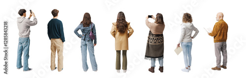 Visitors at the art gallery