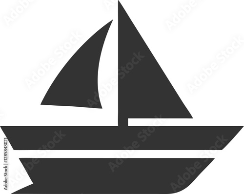 Download High-Quality Boat Silhouette Vector Icon.