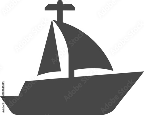Download High-Quality Boat Silhouette Vector Icon.
