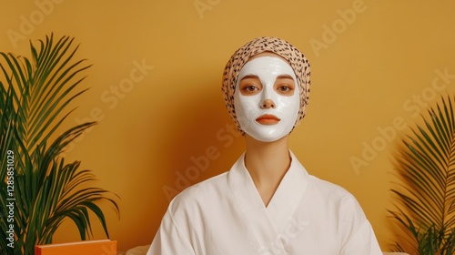 Peaceful Indoor Setting with Woman Relaxing on Sofa Surrounded by Hydra