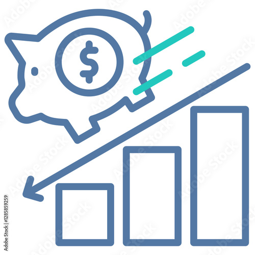 Budget Deficit Icon