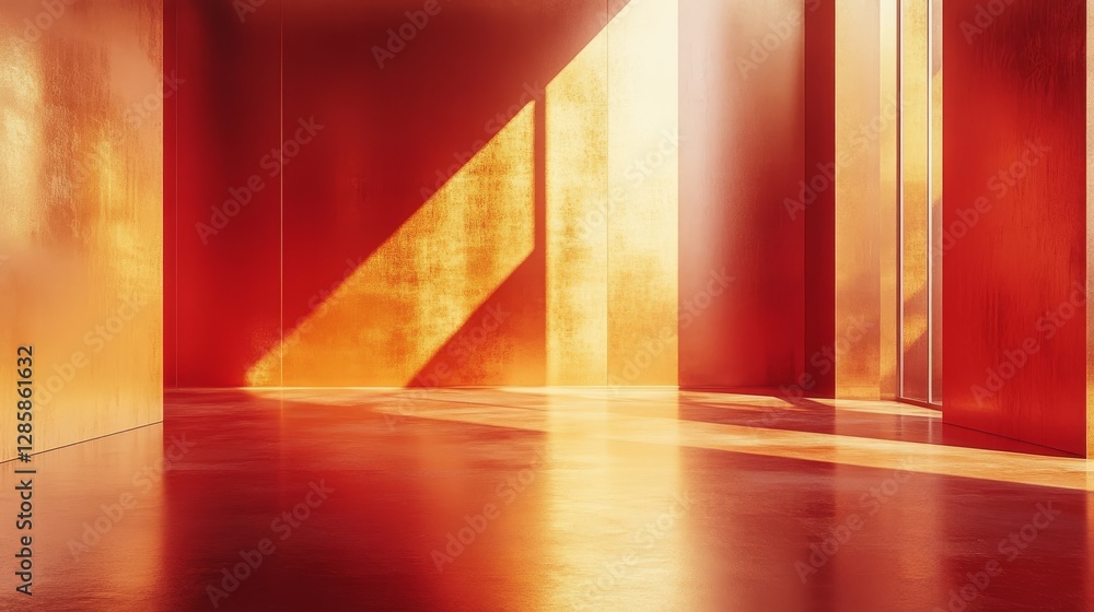 custom made wallpaper toronto digitalSunlight streams through a modern buildings interior space