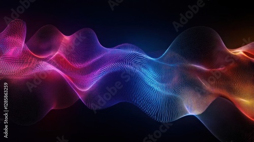 Abstract Colorful Waves: A Digital Art Piece