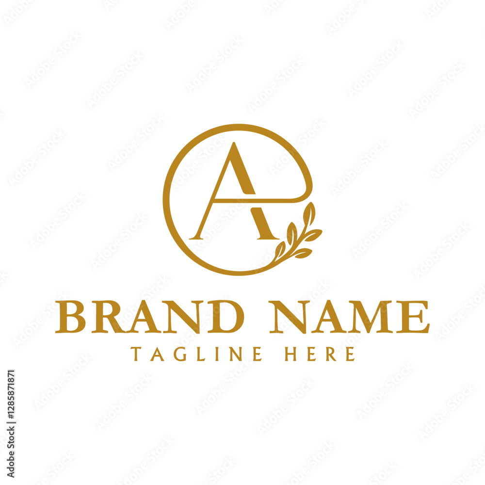 Initial Letter A leaf circle Logo, usable for Business and Branding Logos. Flat Vector Logo Design Template Element. Initial Letter A leaf circle Logo, usable for Business and Branding Logos. Flat Vector Logo Design Template Element.
