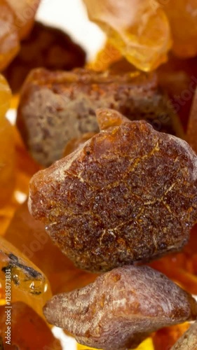 Baltic amber with visible details. background or textura