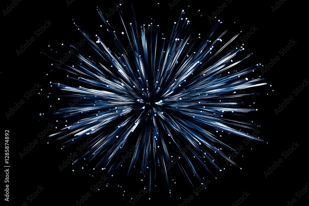 Abstract blue light burst on black background. (5) Abstract blue light burst on black background. (5)