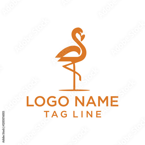 logo stork outline premium logo. Stork logo