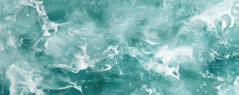 Obraz premium Close-up of blue water texture, with gentle ripples and a peaceful vibe.