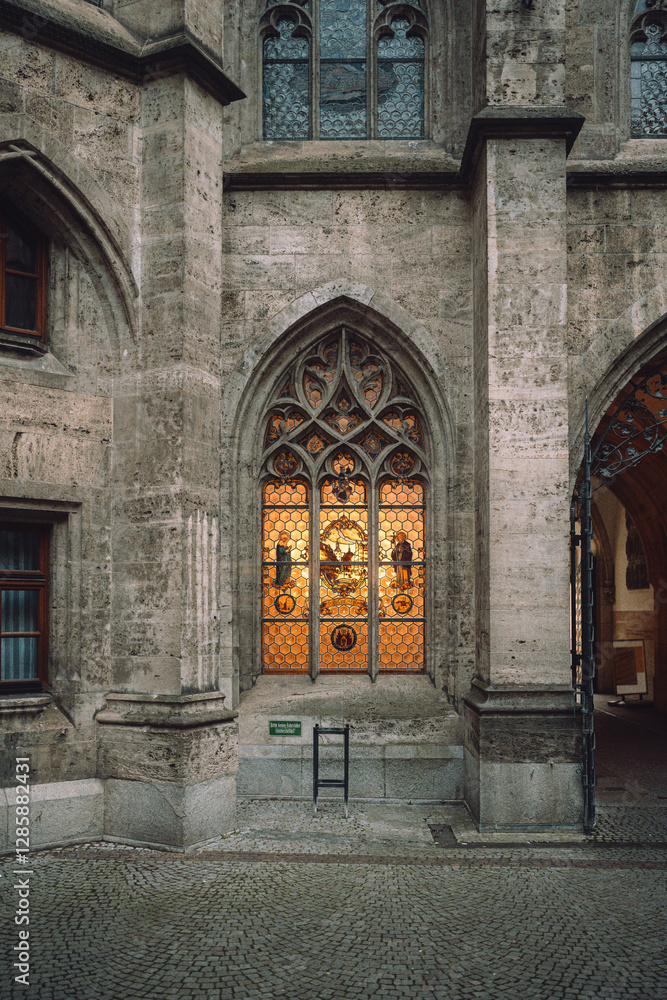 Fototapeta premium Old townhall window