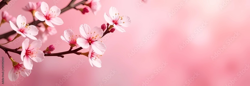 Sakura flower on pastel background. Spring Equinox, Hello Spring. Japan. Sakura flower on pastel background. Spring Equinox, Hello Spring. Japan.