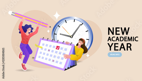 Картината върху платно Planner or schedule concept, Effective time management