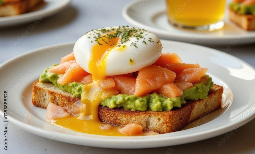 Delicious salmon avocado toast Delicious salmon avocado toast