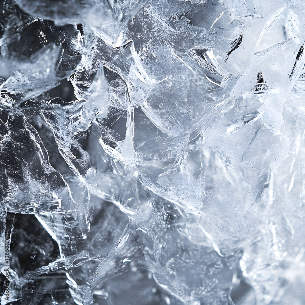 Abstract Ice Texture Cold Crystal Glacial Formation Abstract Ice Texture Cold Crystal Glacial Formation