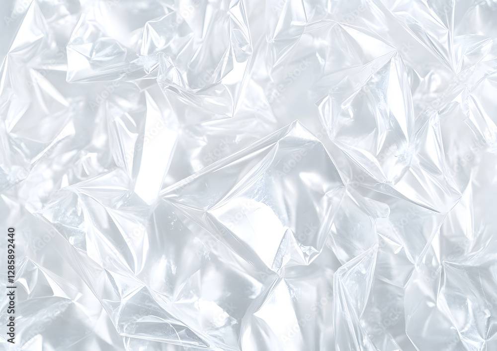 Obraz premium Abstract Wrinkled Transparent Plastic Texture Background