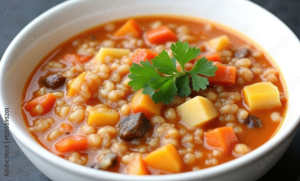 Delicious vegetable barley soup Delicious vegetable barley soup