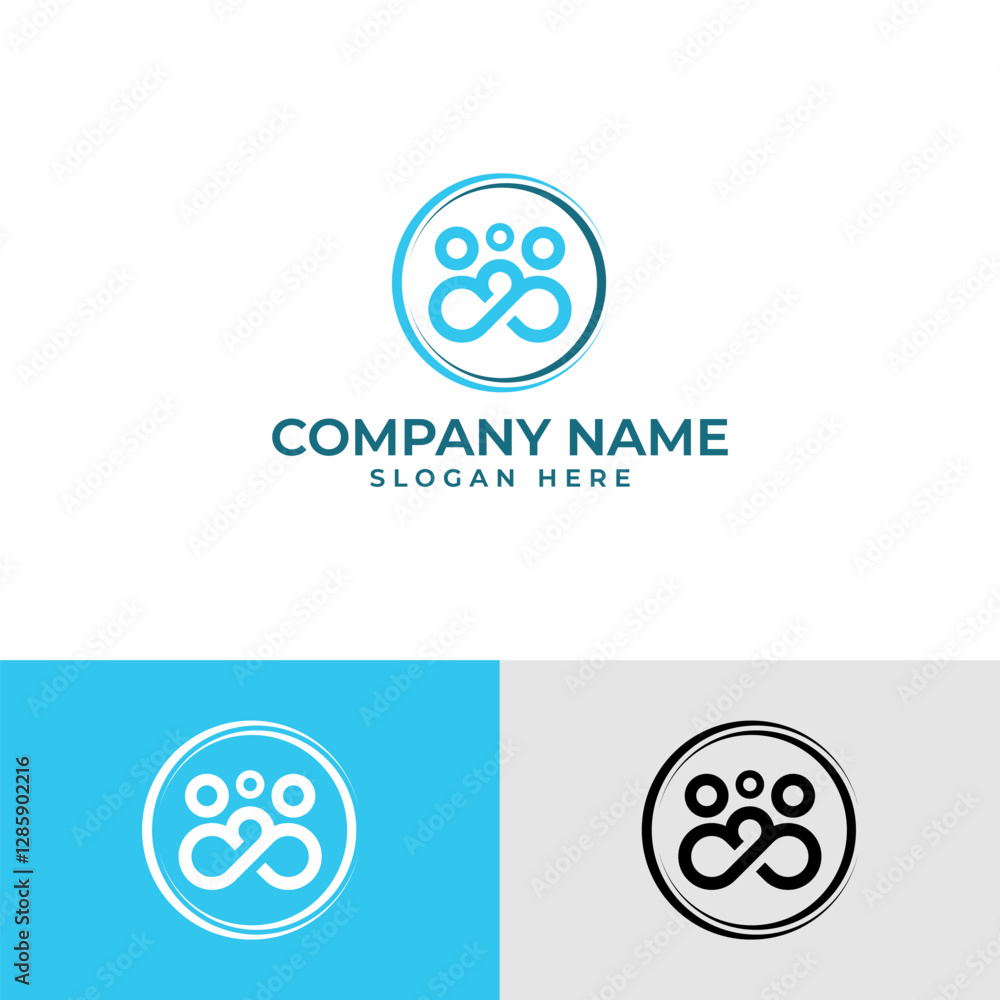 Abstract people icon logo. Circular design with interconnected figures, symbolizing community, teamwork, or connection. Versatile vector for social, group, or human-centric brands. Clean, minimalist. Abstract people icon logo. Circular design with interconnected figures, symbolizing community, teamwork, or connection. Versatile vector for social, group, or human-centric brands. Clean, minimalist.