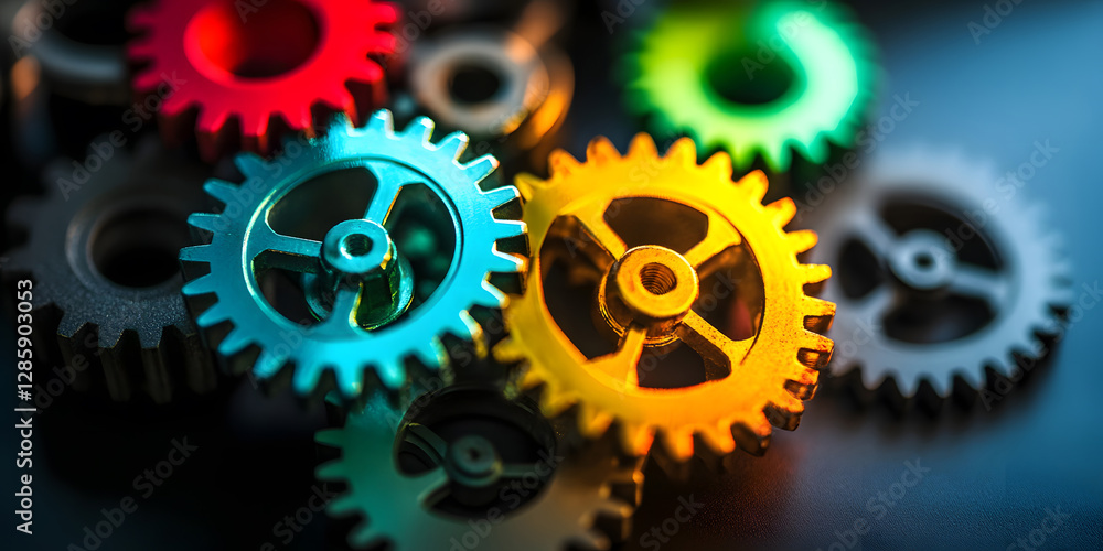 Gear and cogs wheels, clock mechanism, brass metal engine industrial. Gear and cogs wheels, clock mechanism, brass metal engine industrial.