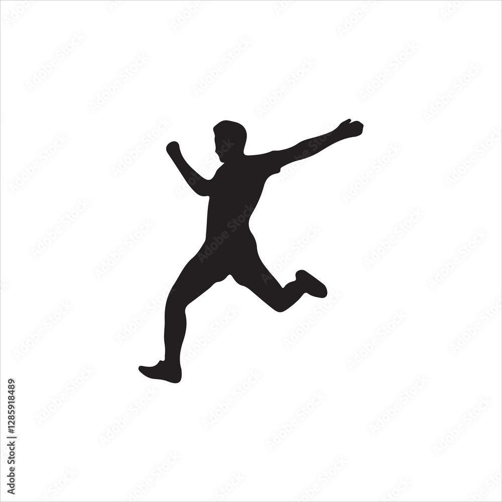 silhouette of a man jumping silhouette of a man jumping