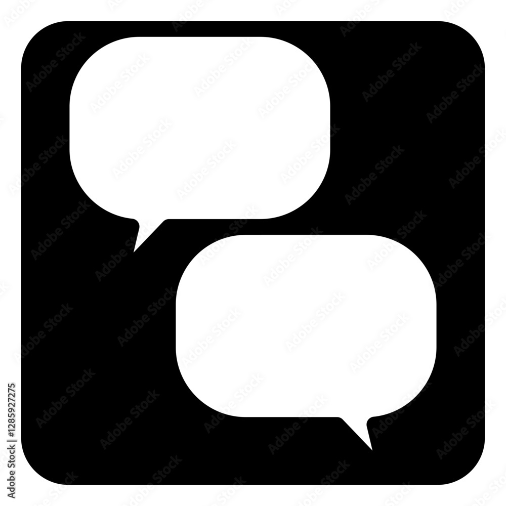 Fototapeta premium Bubble chat icon