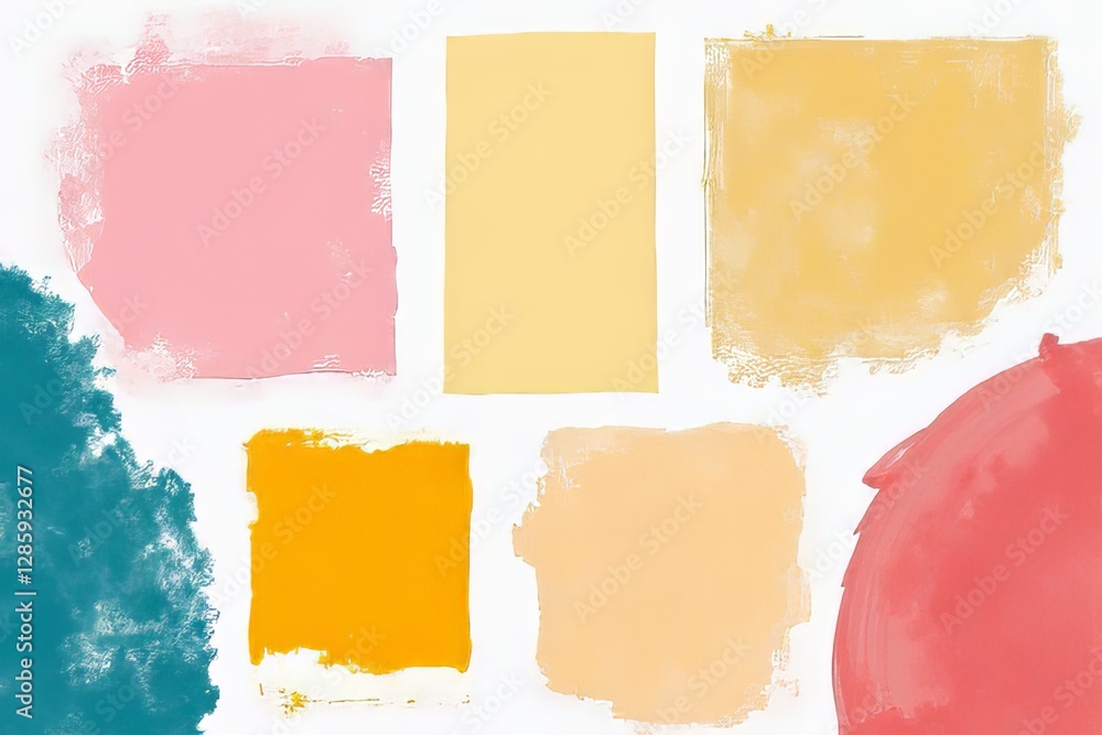 Fototapeta premium Abstract Colorful Paint Splatter Design