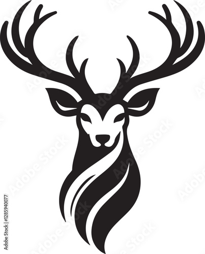 Wallpaper Mural Tribal-Style Deer Head Vector Illustration in Black and White

 Torontodigital.ca