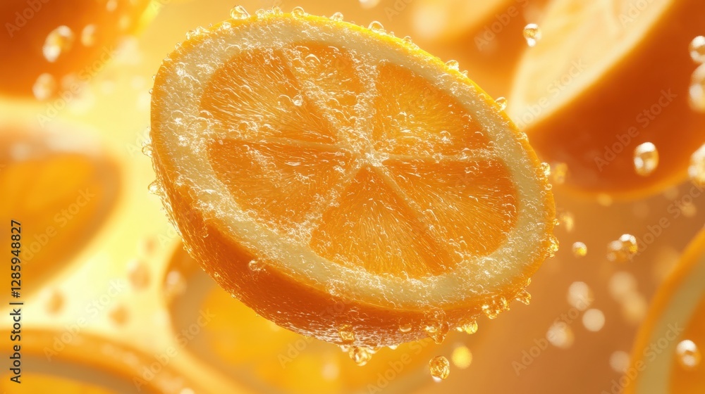 Juicy orange slices burst with freshness in a vibrant, lively setting that celebrates summertime flavors and nature's bounty. Generative AI Juicy orange slices burst with freshness in a vibrant, lively setting that celebrates summertime flavors and nature's bounty. Generative AI