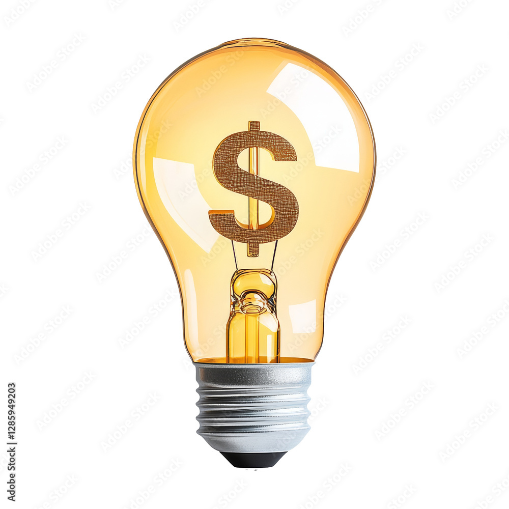 Innovative money concept business light bulb studio Innovative money concept business light bulb studio