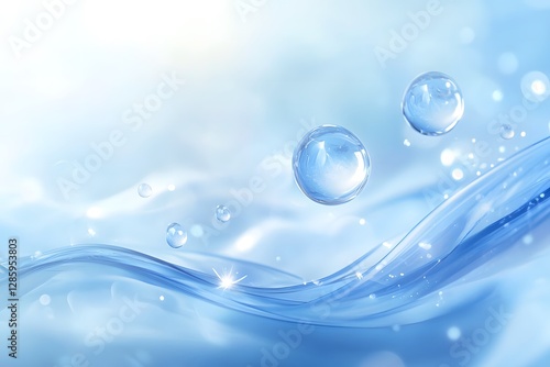 Blue liquid background