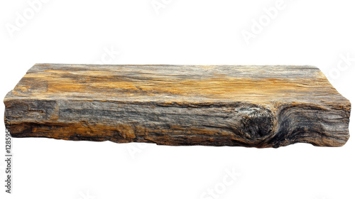 Unique rustic wooden slab showcasing natural textures and colors ideal for decor or artisan projects