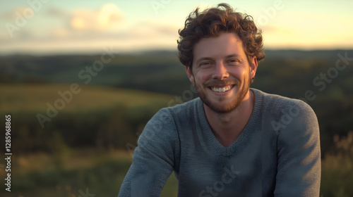 portrait of a man in the field