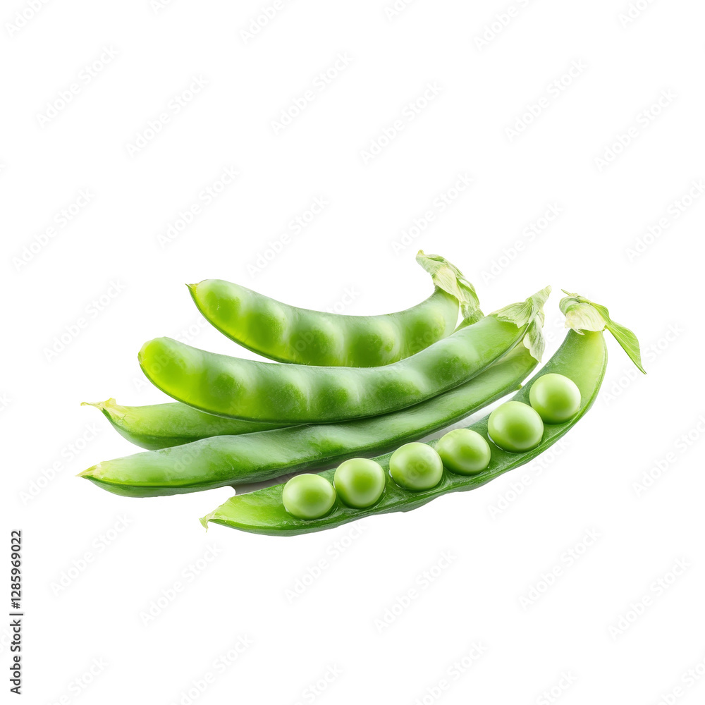 Fresh green beans isolate on PNG Fresh green beans isolate on PNG