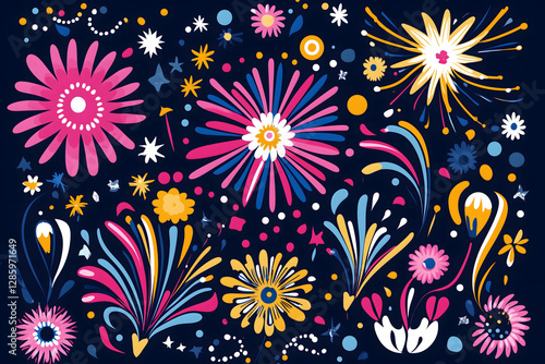 Vibrant Bohemian Festival Pattern