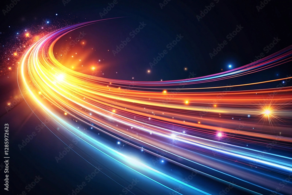 Abstract glowing light trails curve, speed, energy, motion, dynamic. Abstract glowing light trails curve, speed, energy, motion, dynamic.