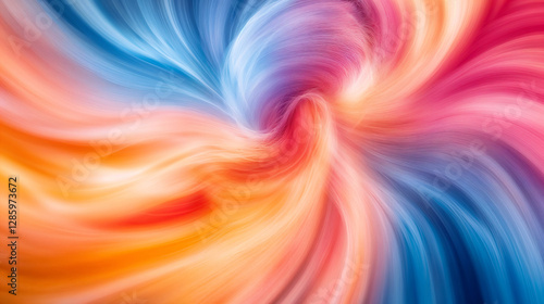 Wallpaper Mural  Colorful abstract vortex with soft flowing motion Torontodigital.ca