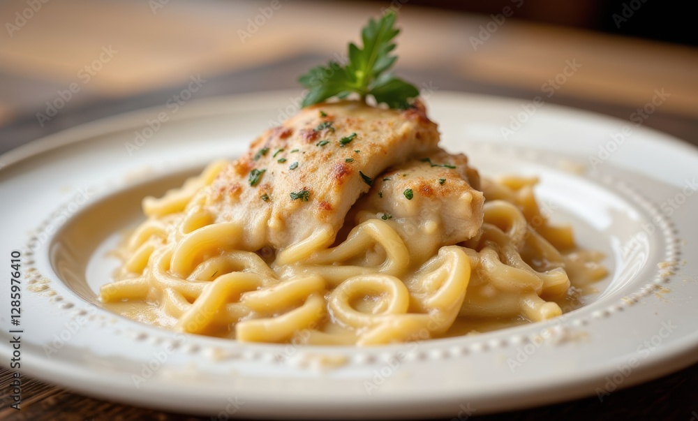 Delicious pasta with chicken Delicious pasta with chicken